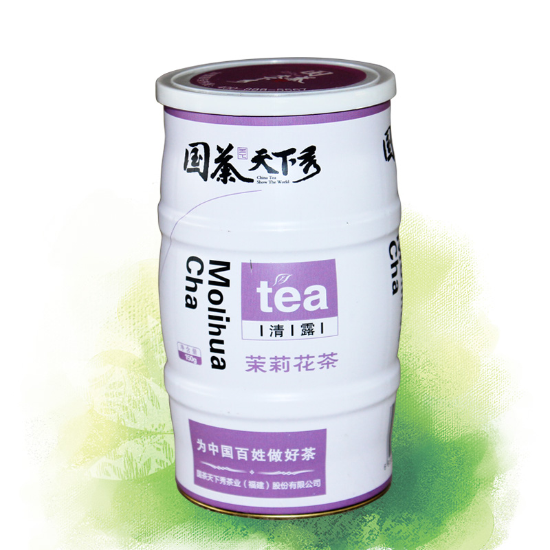 清露茉莉花茶150g异形罐装图片