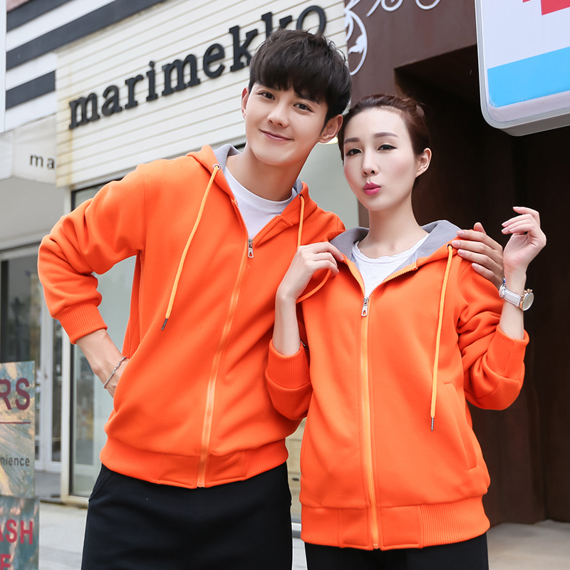 羊羔絨拉鏈連帽衛(wèi)衣外套新款春秋冬裝加厚時(shí)尚韓版休閑男女工作服班服團(tuán)隊(duì)活動(dòng)聚會(huì)廠家空白批發(fā)