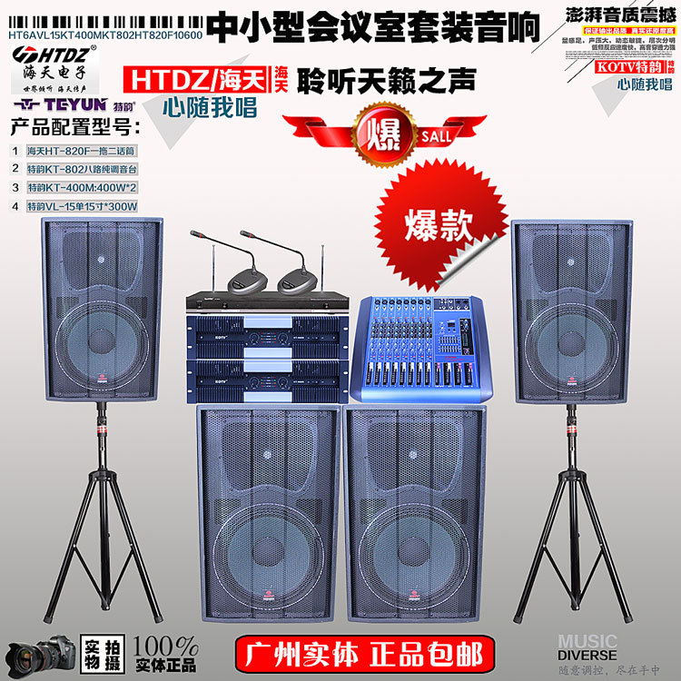 專業(yè)原裝海天公司會議室教學(xué)培訓(xùn)室音響組合一拖二會議*演講