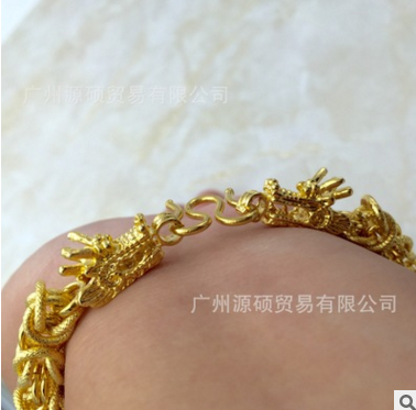 厚金手鏈 越南沙金男手鏈沙金首圖片/厚金手鏈 越南沙金男手鏈沙金首樣板圖 (2)