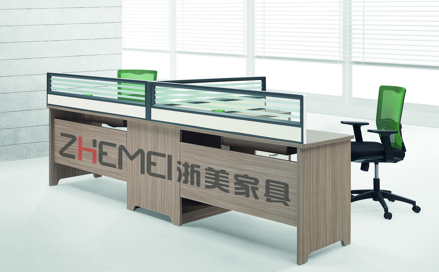 職員辦公桌屏風(fēng)圖片/職員辦公桌屏風(fēng)樣板圖 (3)