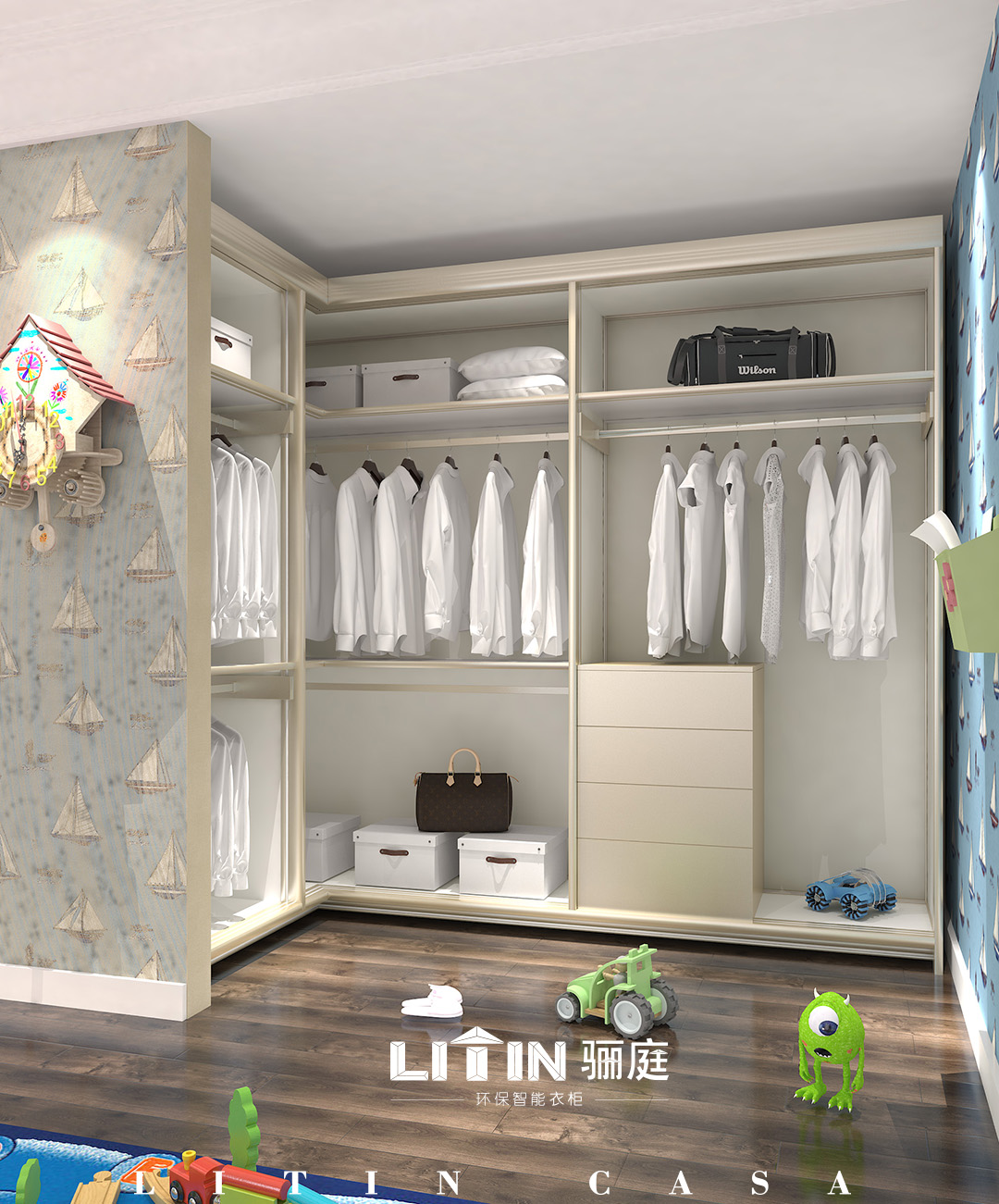 衣柜品牌加盟，衣柜品牌招商代理，智能衣柜代理 驪庭智能衣柜 錦衣系類(lèi) 衣柜定制