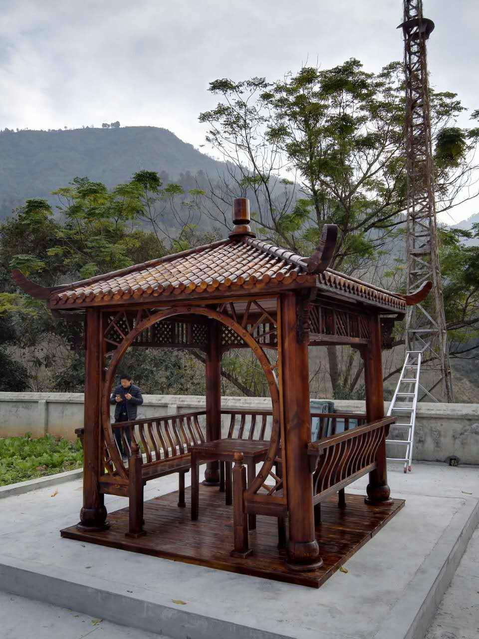 護欄防腐木圖片/護欄防腐木樣板圖 (1)