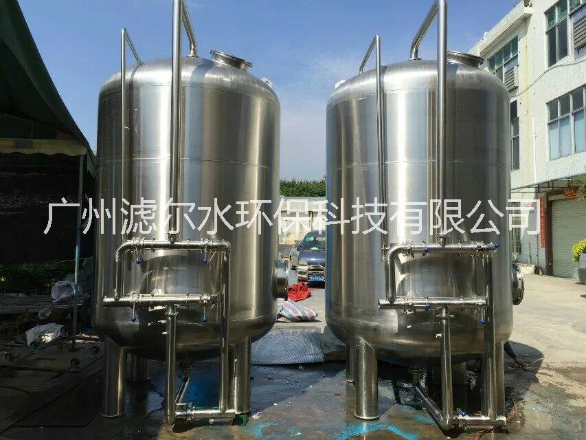 厂家直销水量5T/H回用水过滤器 有效拦截水中杂质污染物石英砂过滤器 不锈钢罐图片