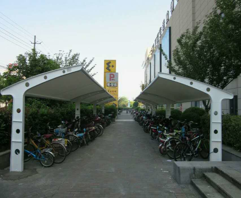 上海膜結(jié)構(gòu)自行車棚廠家圖片