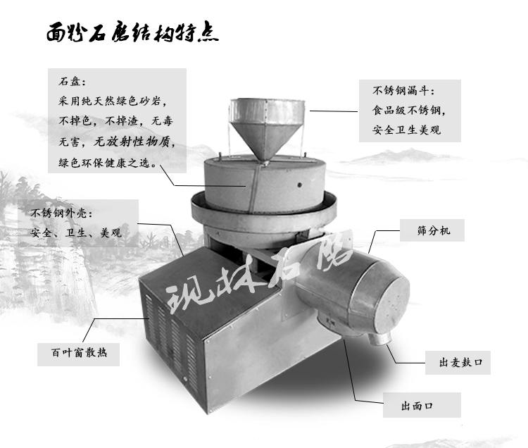 现林XL-60小型电动石磨豆浆机图片