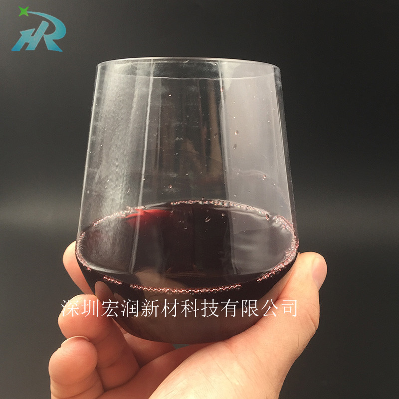 供應(yīng)錐形塑料酒杯，PET塑料紅酒杯