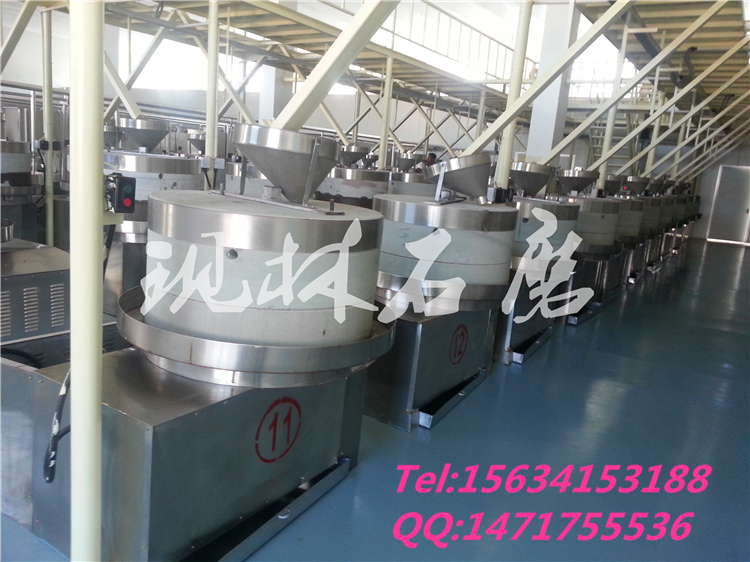 小型電動(dòng)石磨香油機(jī) 大豆石磨豆?jié){圖片
