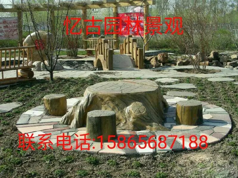 仿木花架圖片/仿木花架樣板圖 (2)