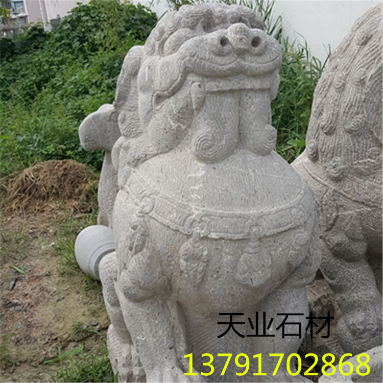 仿古石雕獅子圖片/仿古石雕獅子樣板圖 (4)