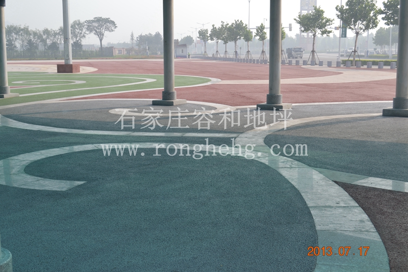 彩色透水混凝土圖片/彩色透水混凝土樣板圖 (2)
