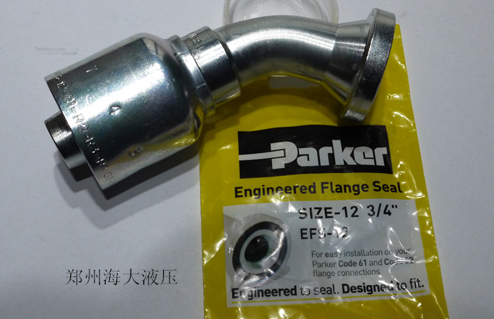 正品现货Parker派克43系列法兰接头11743  45°法兰接头碳钢