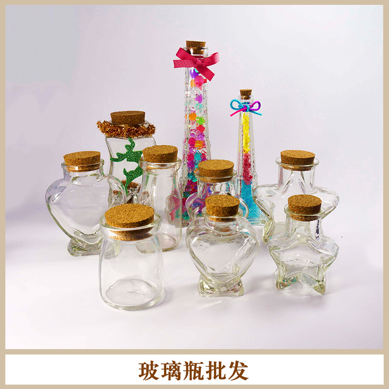 玻璃瓶批發(fā)圓形軟木塞蜂蜜瓶工藝瓶廠家圖片