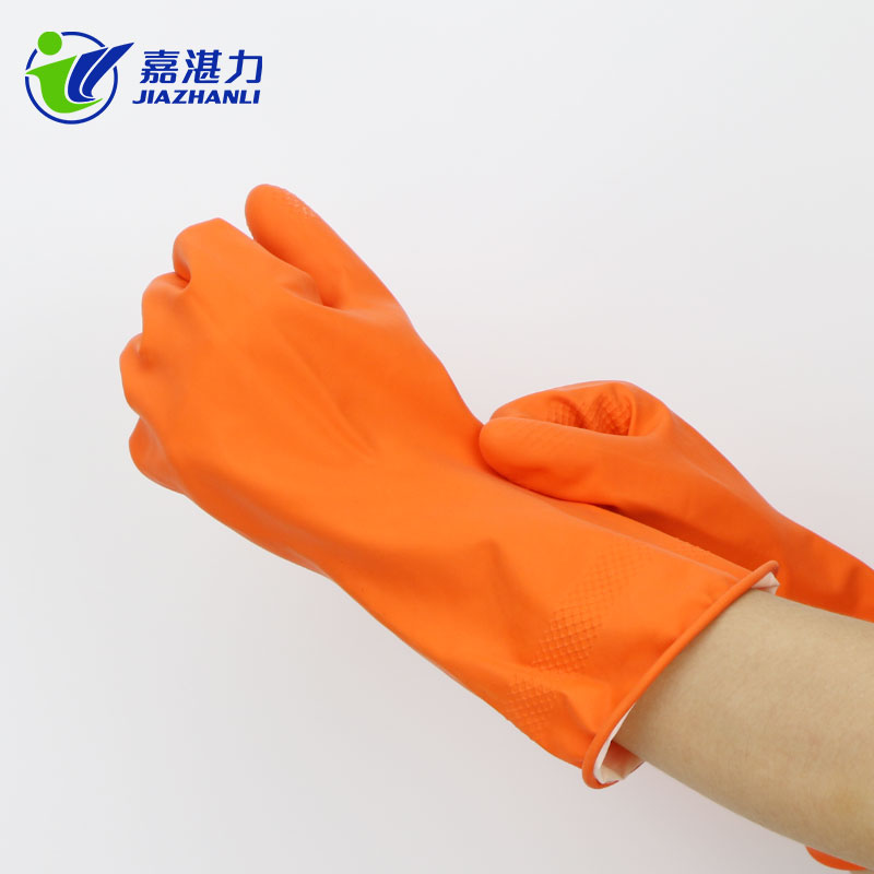 廠家直銷(xiāo)超護(hù)防水家務(wù)清潔手套 防油廚房洗碗洗衣服 家用乳膠手套