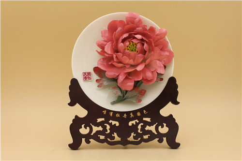 洛陽鏤空牡丹瓷 洛陽文化商務禮品