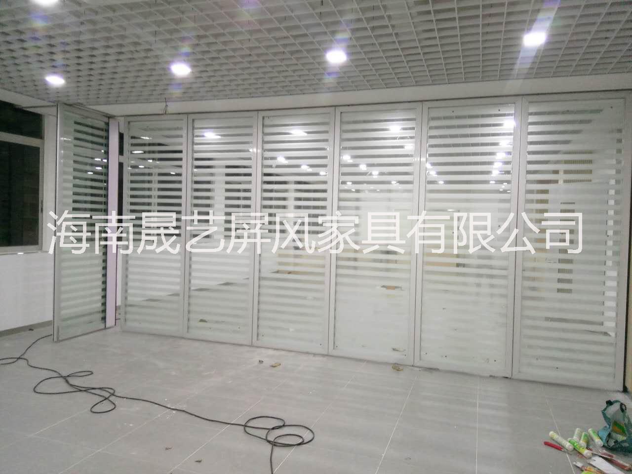 玻璃屏風(fēng)隔斷 玻璃活動隔斷 屏風(fēng) 賓館包廂活動隔斷 會議室折疊門