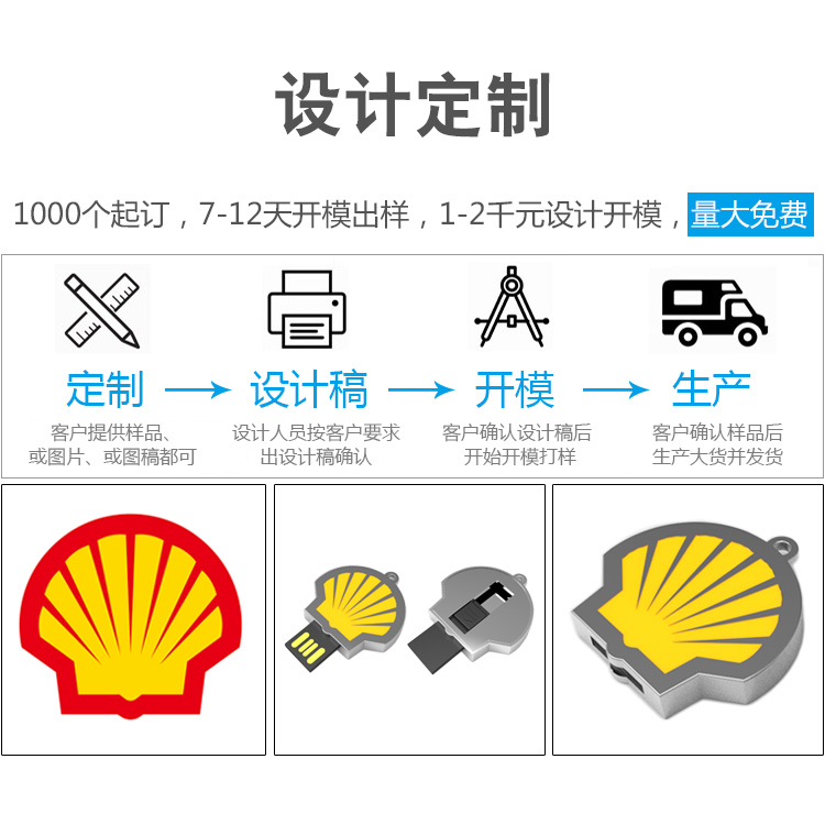 镀金金属u盘图片/镀金金属u盘样板图 (4)