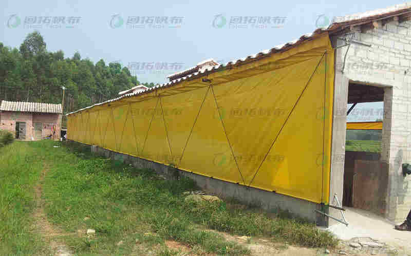 刀刮布 豬場卷簾廠家 蠟布 油布圖片