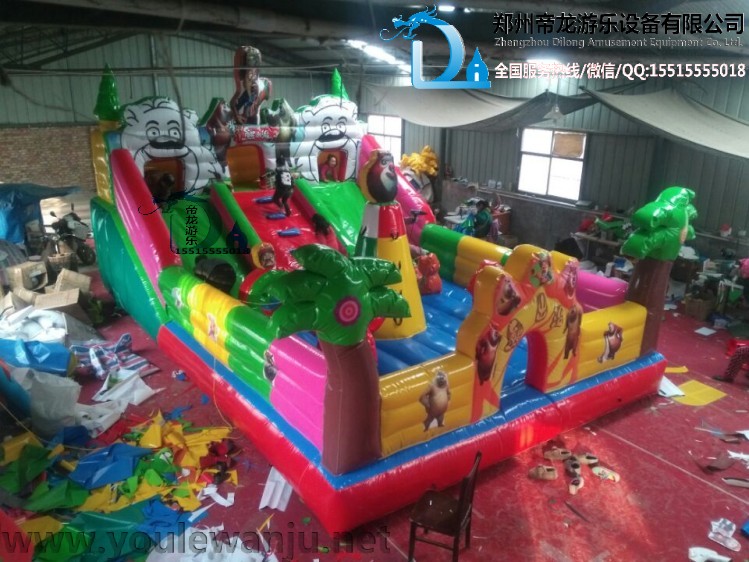 充氣蹦蹦床_充氣城堡_充氣滑梯圖片