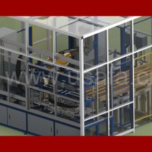 尾翼擾流板機器人凃膠超聲波焊接生 超聲波焊接生產(chǎn)線