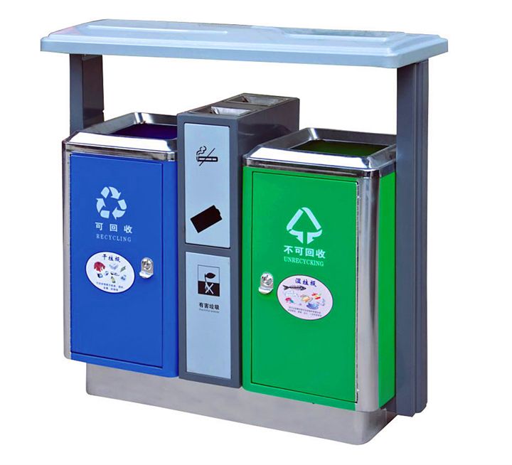 戶外鋼制分類果皮箱圖片/戶外鋼制分類果皮箱樣板圖 (3)