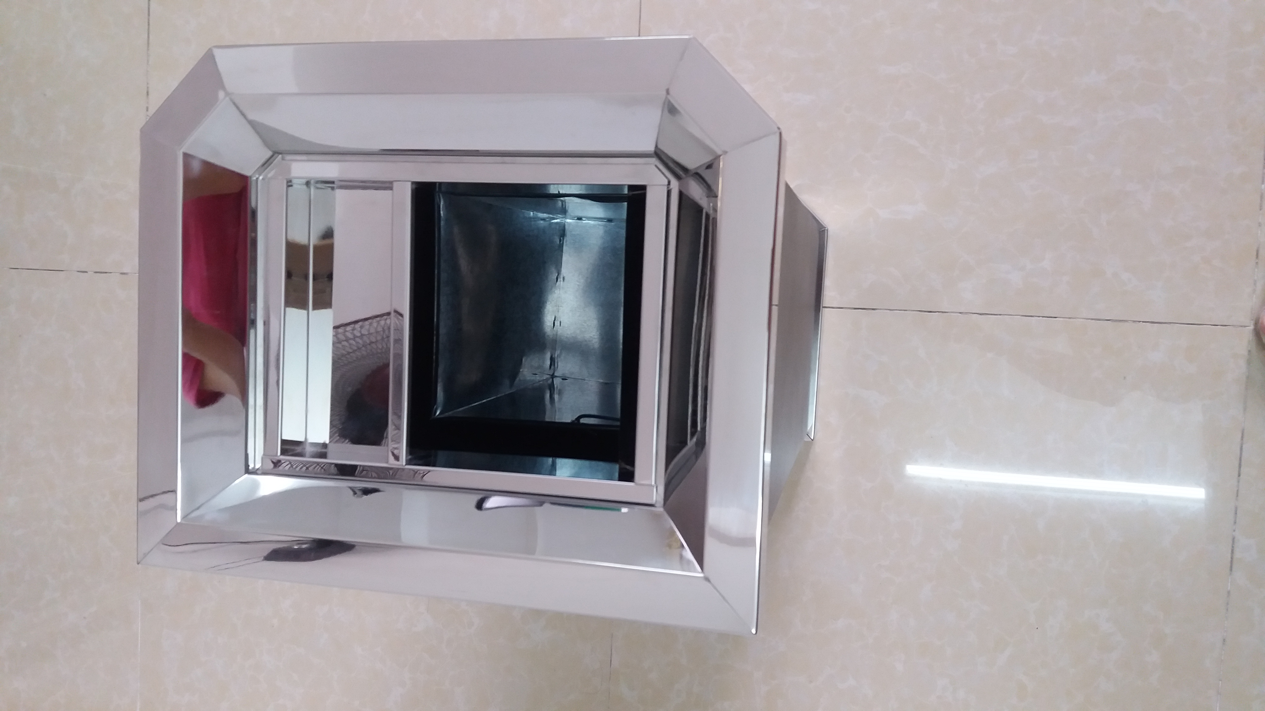 高檔黑色烤漆靠墻式煙灰桶圖片/高檔黑色烤漆靠墻式煙灰桶樣板圖 (2)