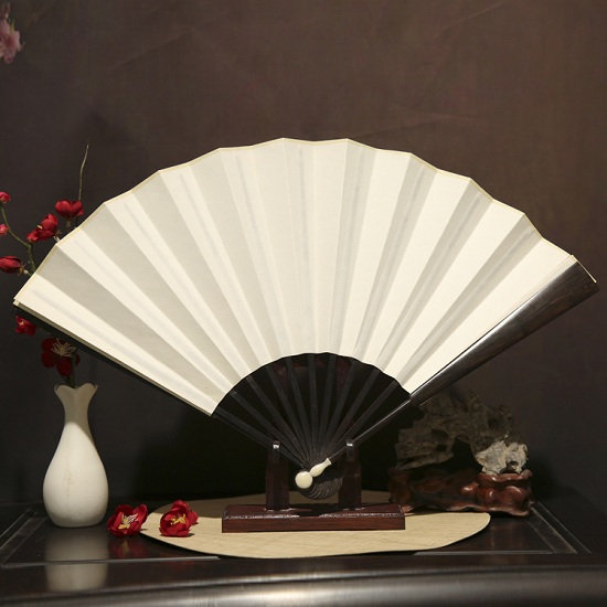 廠家直銷紅木宣紙折扇商務(wù)禮品扇圖片