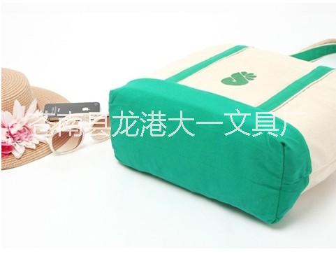 帆布連底包 撞色背包 拼接帆布袋圖片/帆布連底包 撞色背包 拼接帆布袋樣板圖 (3)