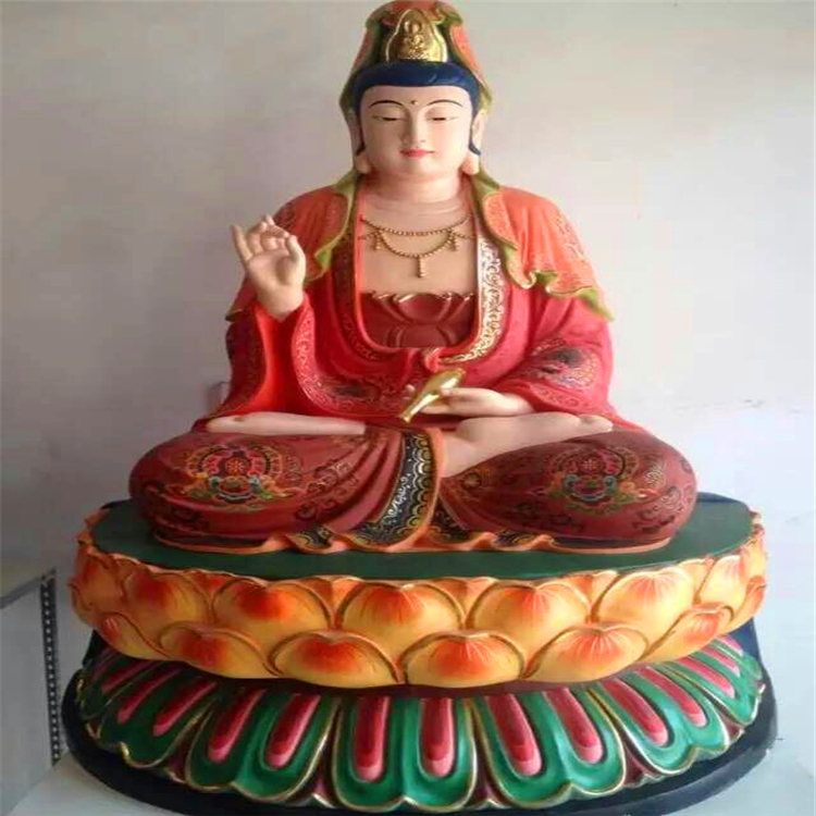 原著雕塑廠家直銷觀音菩薩雕塑 玻璃鋼彩繪佛像雕塑 可來圖來樣定制