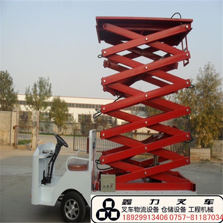 全電動(dòng)車(chē)載式剪叉升降平臺(tái)圖片