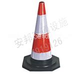濰坊全套反光膜橡膠路錐反光提示錐圖片