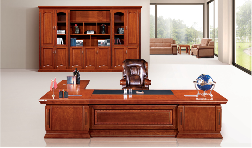 實(shí)木辦公桌圖片