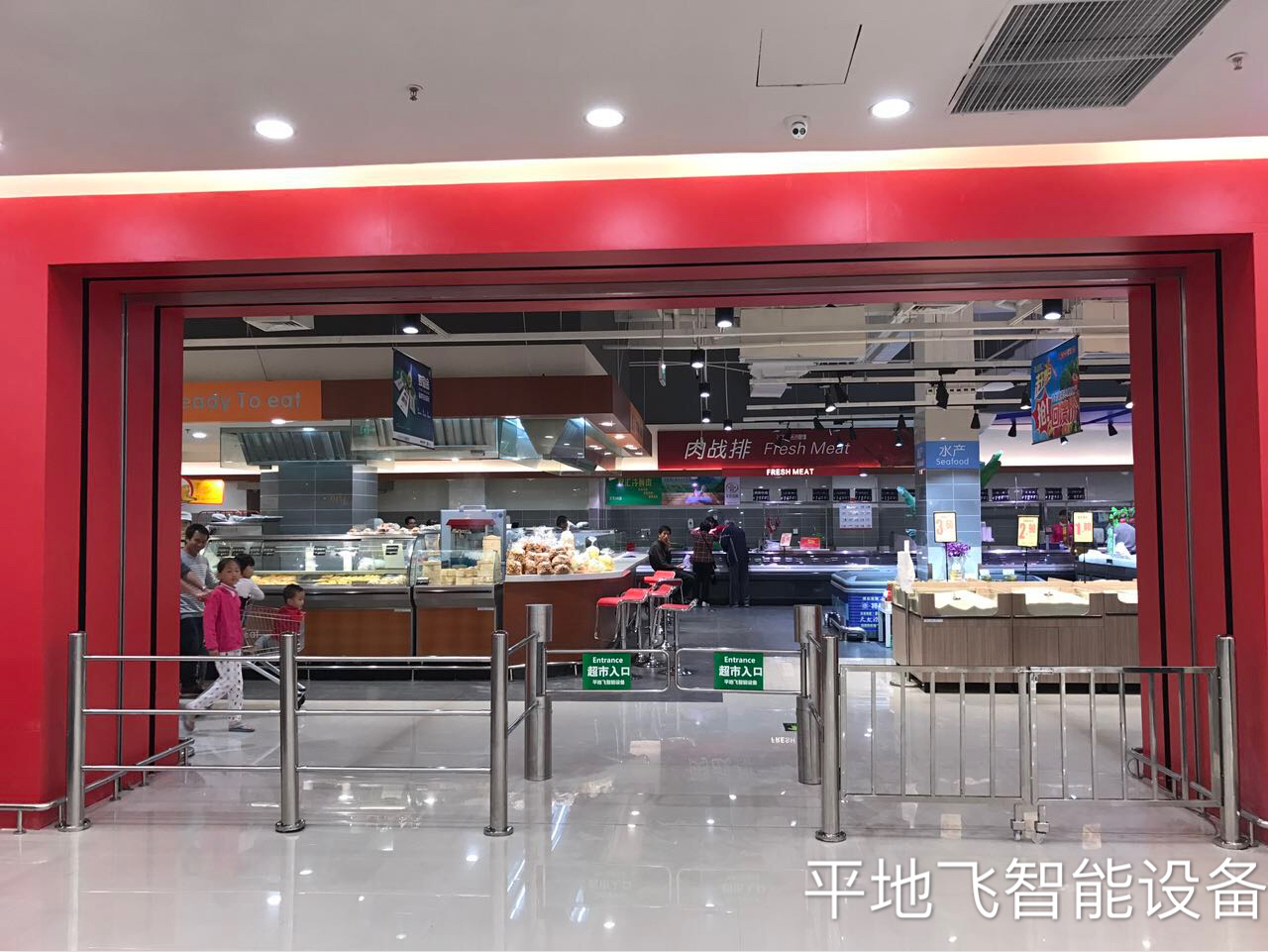 超市單行門圖片/超市單行門樣板圖 (4)