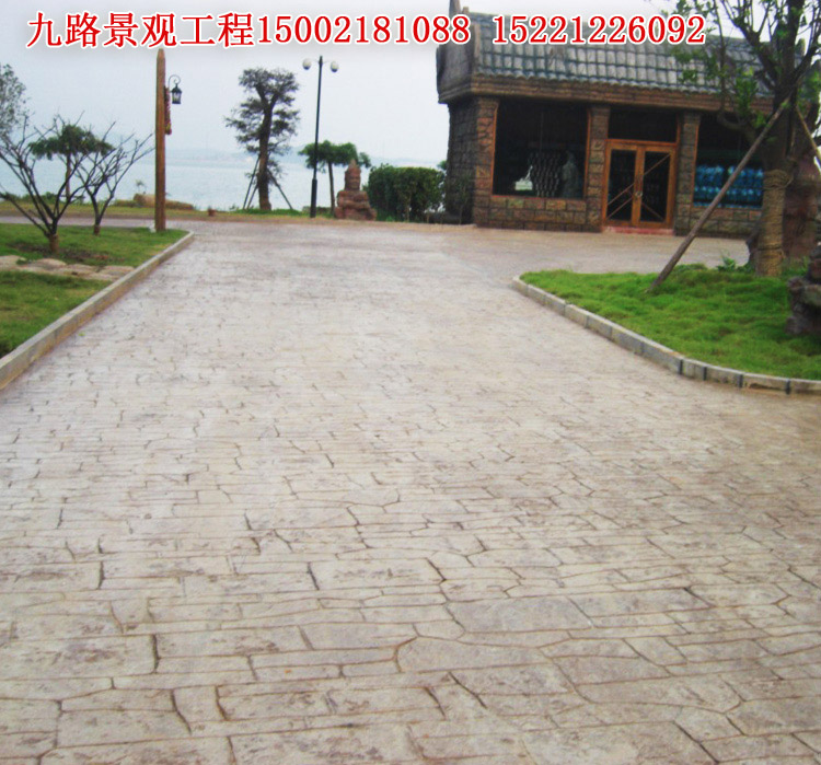 壓花路面圖片/壓花路面樣板圖 (4)