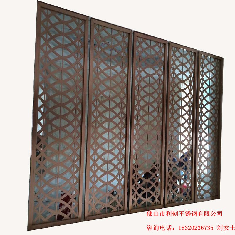 酒店不銹鋼屏風(fēng)圖片/酒店不銹鋼屏風(fēng)樣板圖 (2)