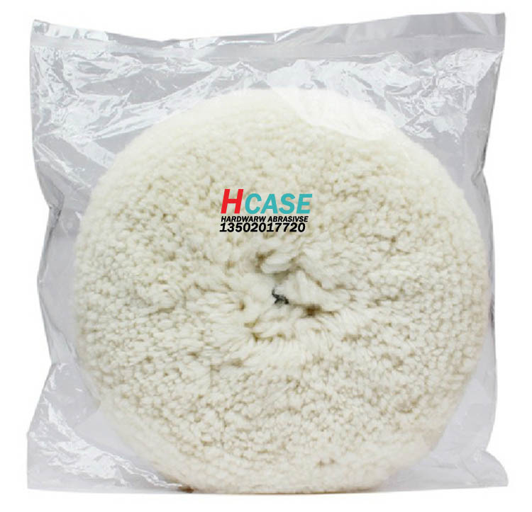 3M05701雙面白色羊毛輪汽車羊毛盤拋光球鎖螺牙羊毛拋光輪粗拋光 3m05701雙面羊毛球