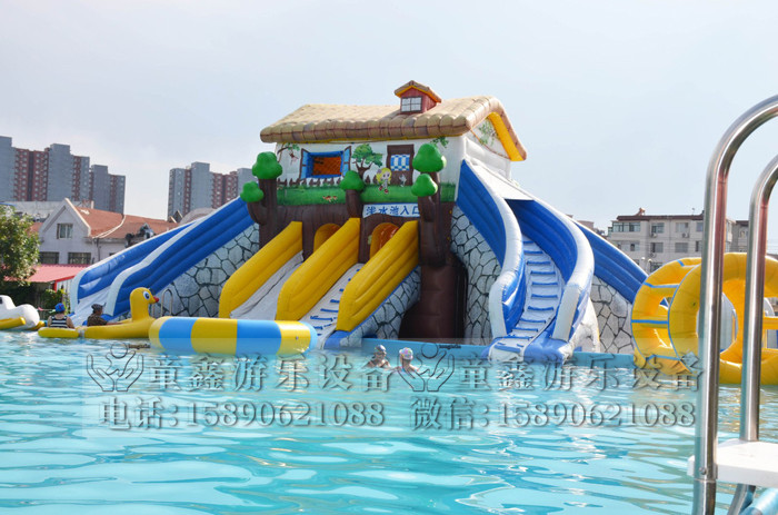 充氣大滑梯 充氣大型滑梯 水上樂園水滑梯 室內(nèi)滑滑梯
