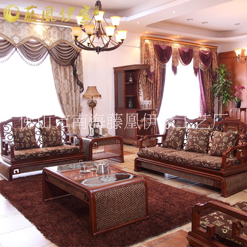 佛山藤編沙發(fā)圖片