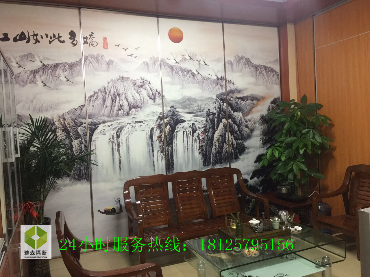 古典屏風隔斷圖片
