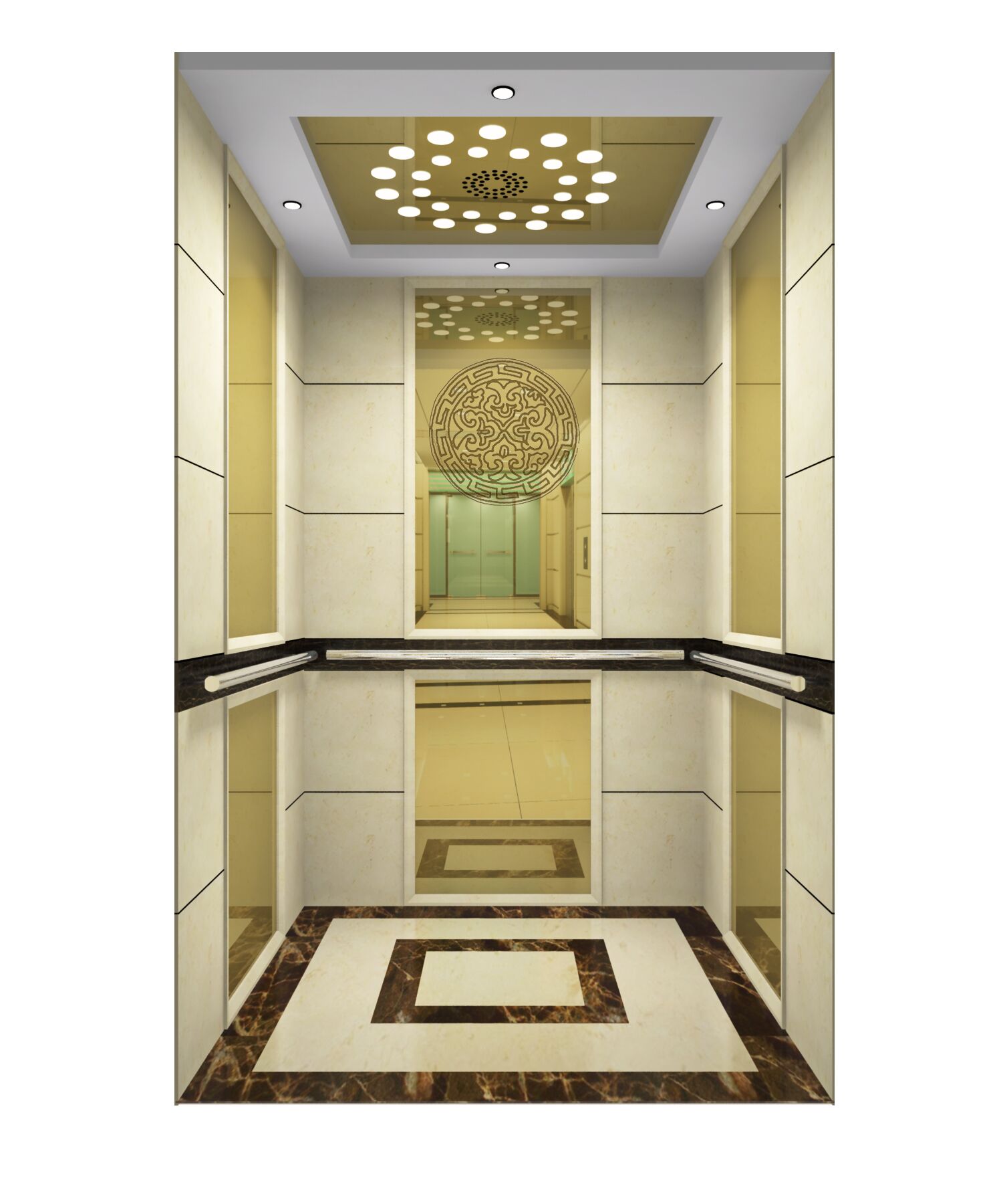 北京電梯轎廂裝修圖片/北京電梯轎廂裝修樣板圖 (2)