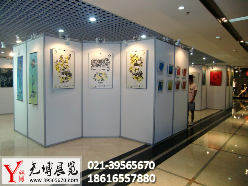 八棱柱書畫展示板圖片