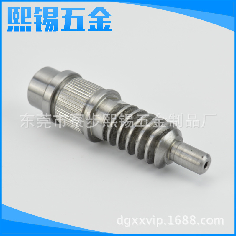 可定制不銹鋼單頭蝸輪軸 漁具配件廠家 五金配件銅碼鎖