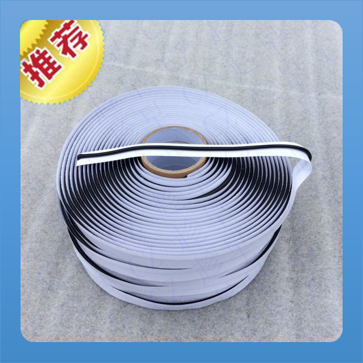 東莞工廠直銷密封材料智能云音響喇叭減震降噪丁基不干膠條黑白色  智能云音箱喇叭減震降噪丁基不干膠