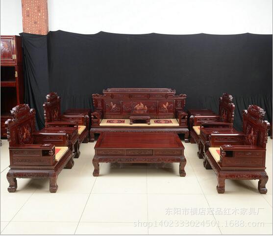 實木組合沙發(fā)圖片
