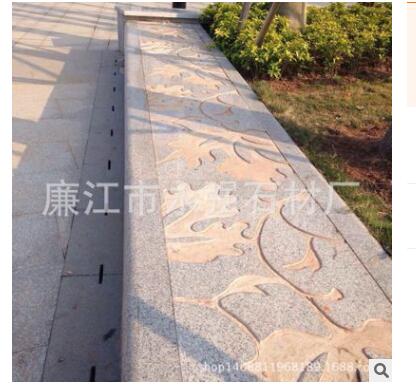 花崗巖雕刻花圃圍欄板圖片