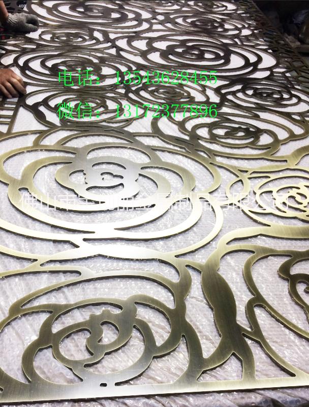 高級賓館不銹鋼屏風裝飾造型圖片/高級賓館不銹鋼屏風裝飾造型樣板圖 (4)