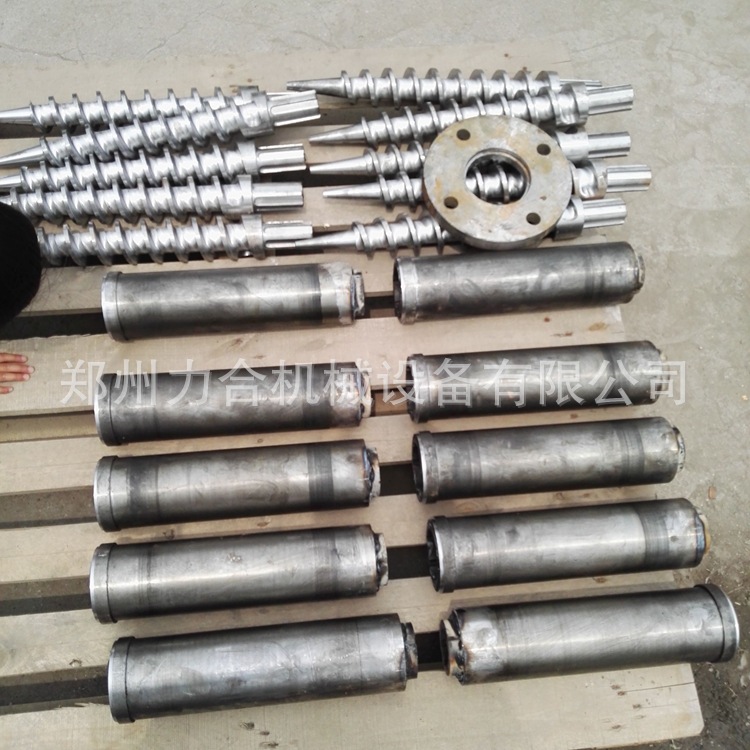 廠家直銷木炭制棒機推進器 耐磨合金成型筒 各種型號木炭機配件