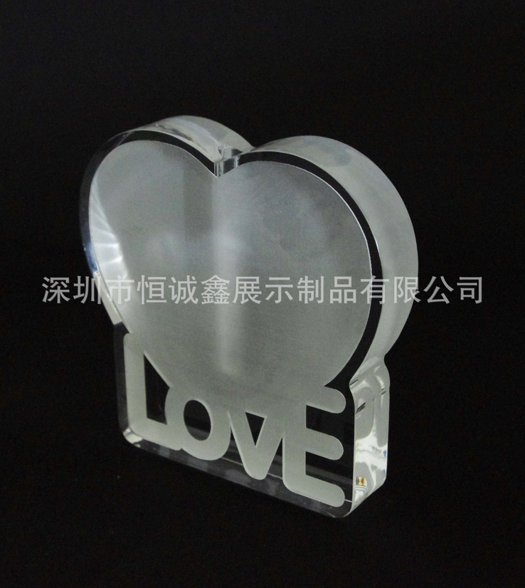 透明亞克力心形LOVE插花架