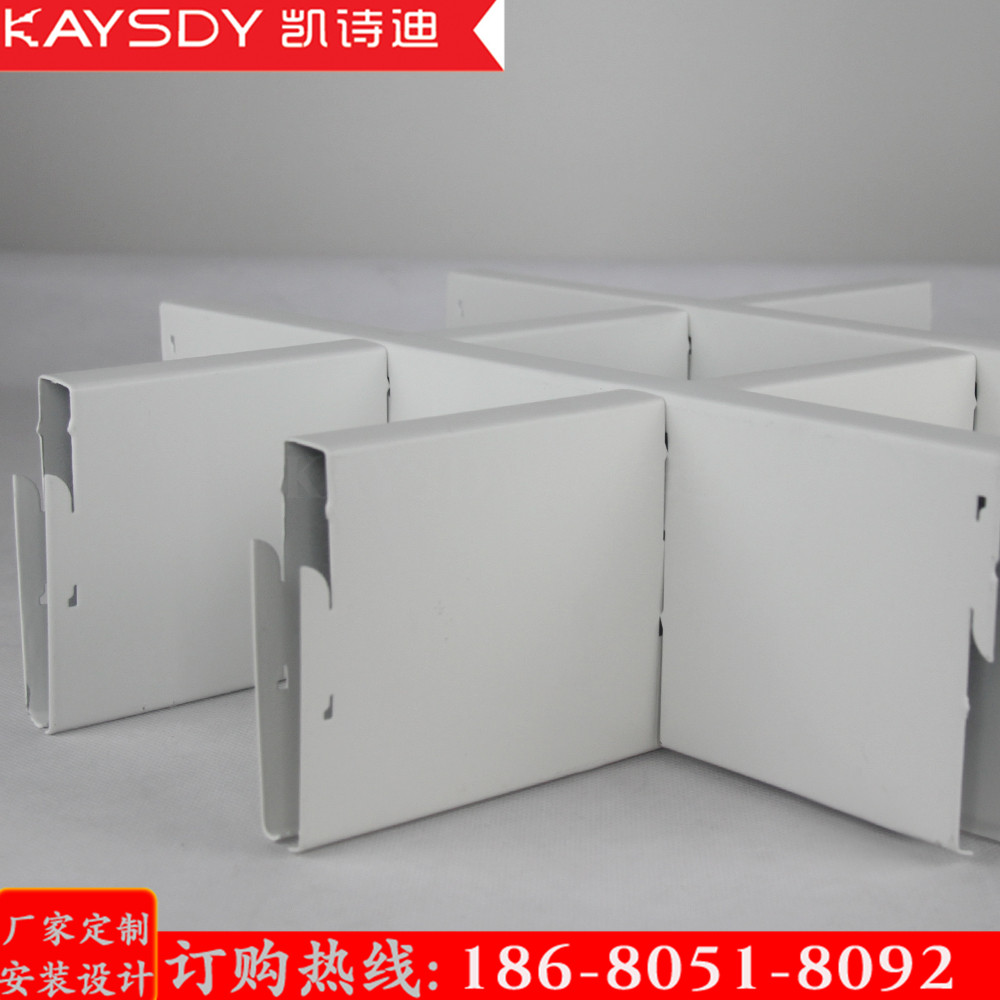 白色鋁格柵圖片/白色鋁格柵樣板圖 (2)