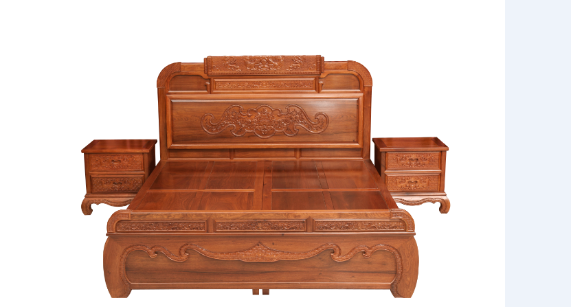 緬花祥云大床三件套